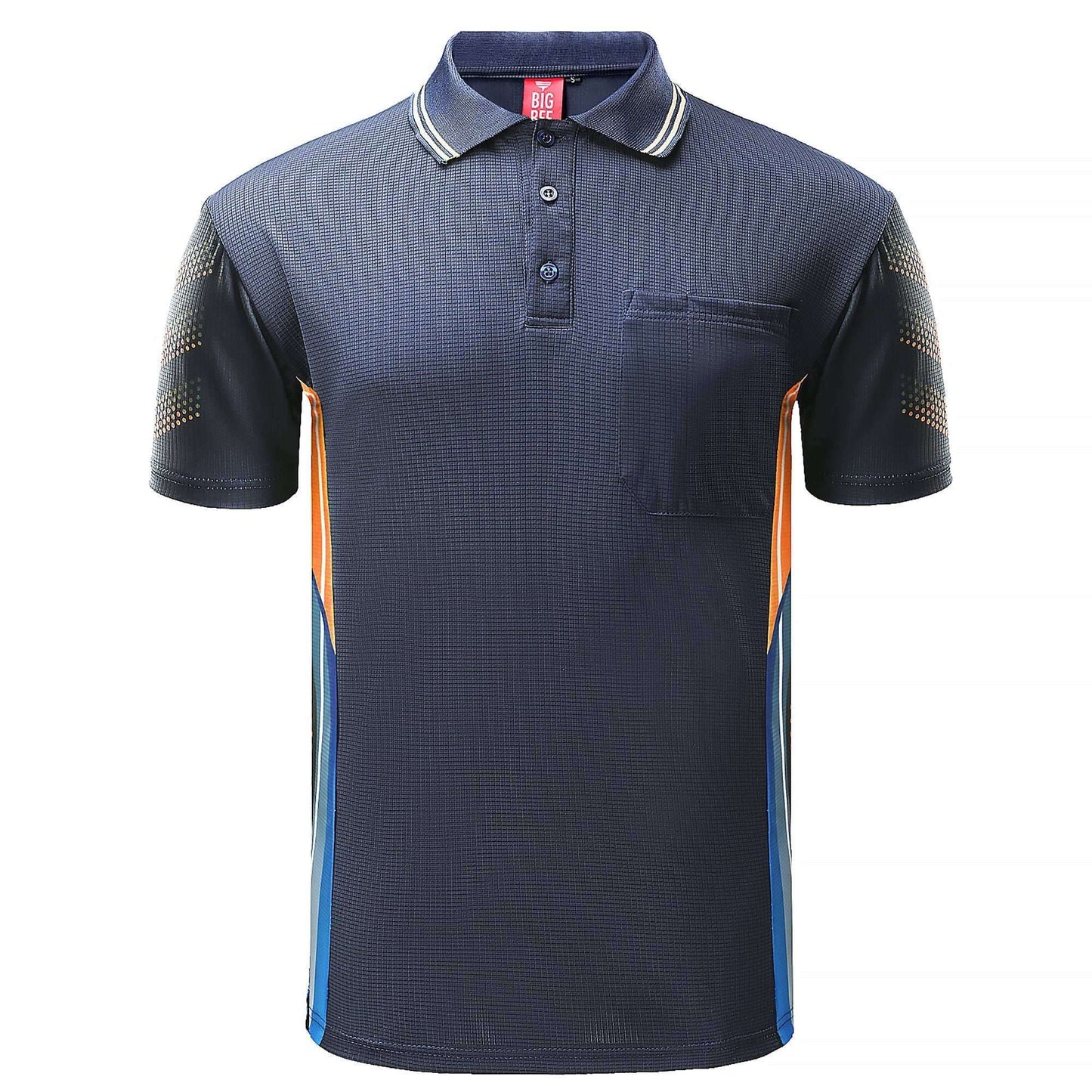 Big Bee Tech-Vent Mens Polo Shirts, Short Sleeve - Big Bee