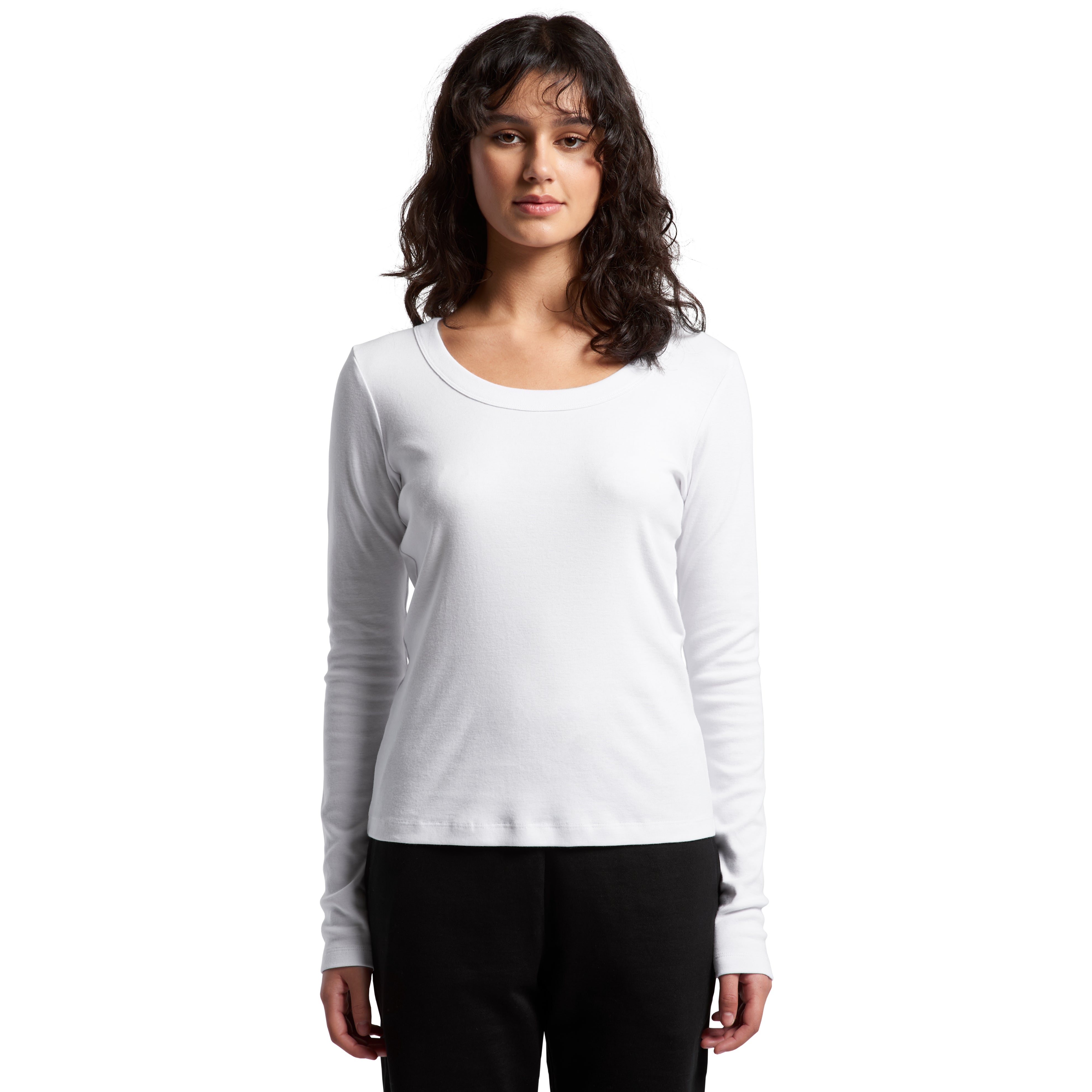 Wo's Organic Baby Rib L/S Tee