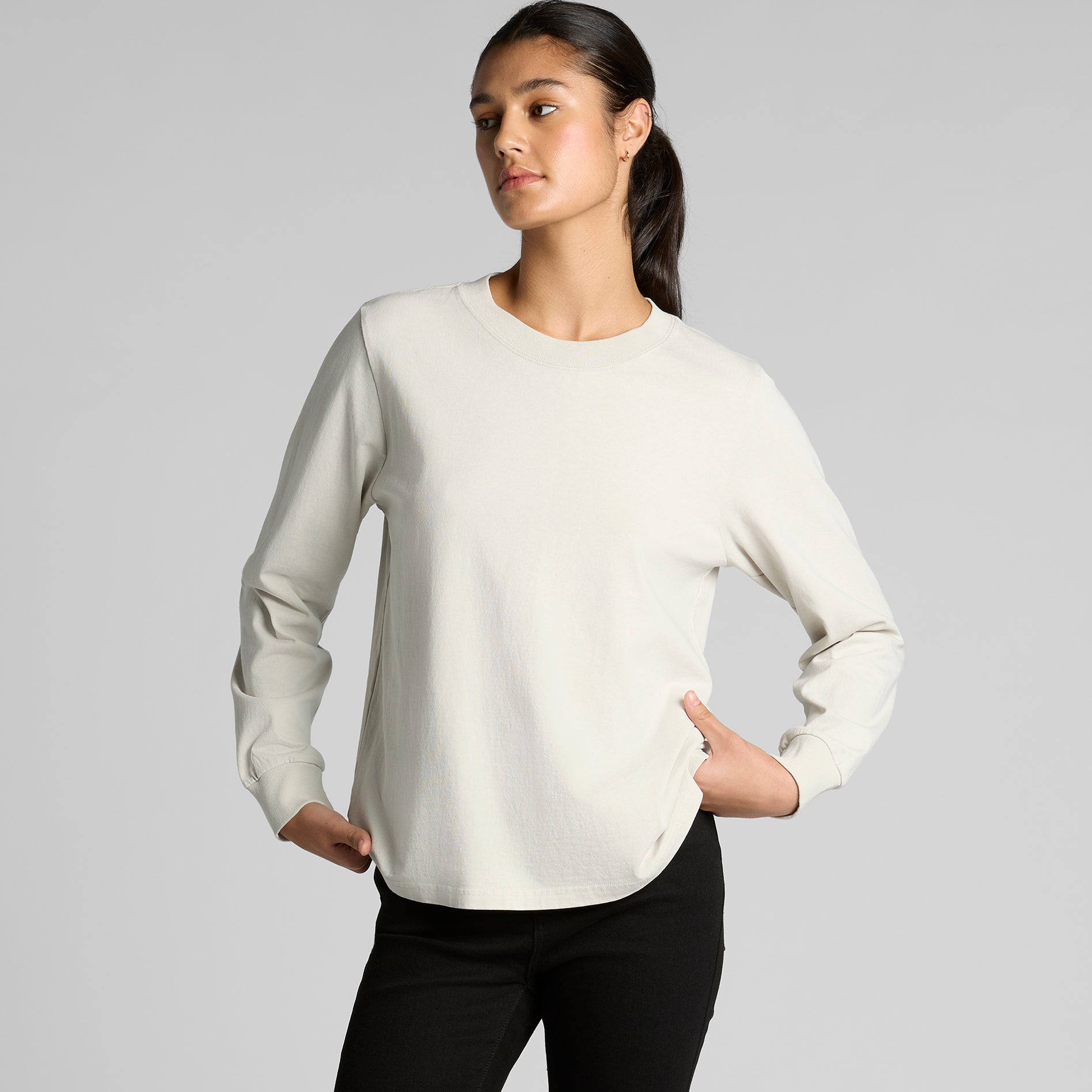 Wo's Heavy Faded L/S Tee