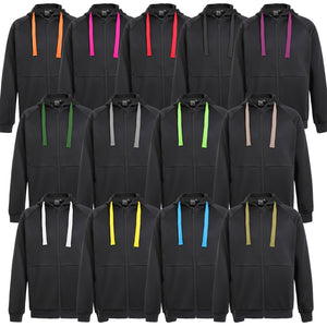"Assorted zip hoodie multi-colour options overview for custom logo printing – NS Promo sports uniform"