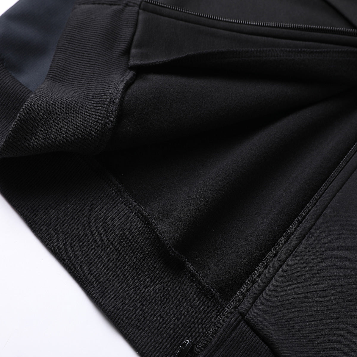 "Assorted zip hoodie zipper detail close-up for logo decoration – NS Promo workplace clothing"