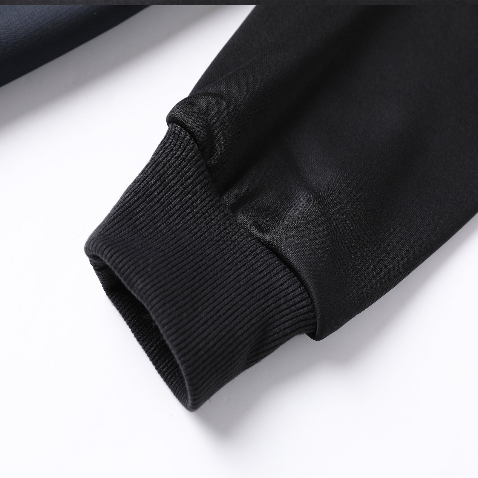 "Assorted zip hoodie sleeve detail close-up ready for custom printing – NS Promo tradie uniform"