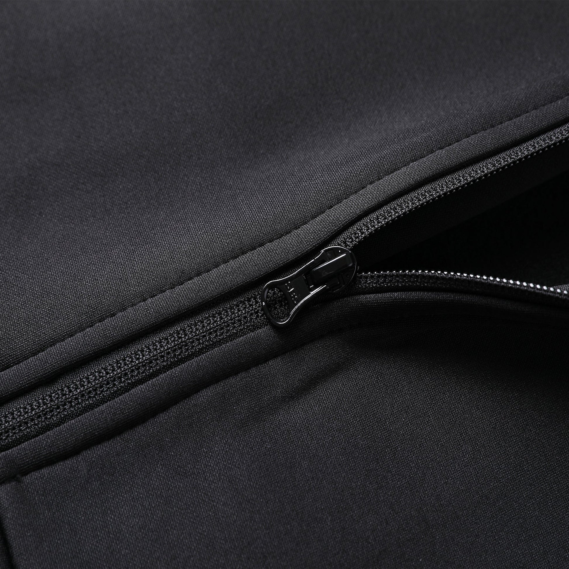 "Assorted zip hoodie zipper detail close-up for logo decoration – NS Promo workplace clothing"