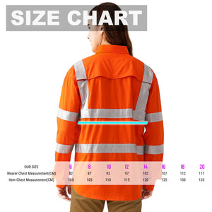 "Custom Womens VIC Rail Hi Vis Work Shirt – Add Your Logo | NS Promo - NS PROMO"