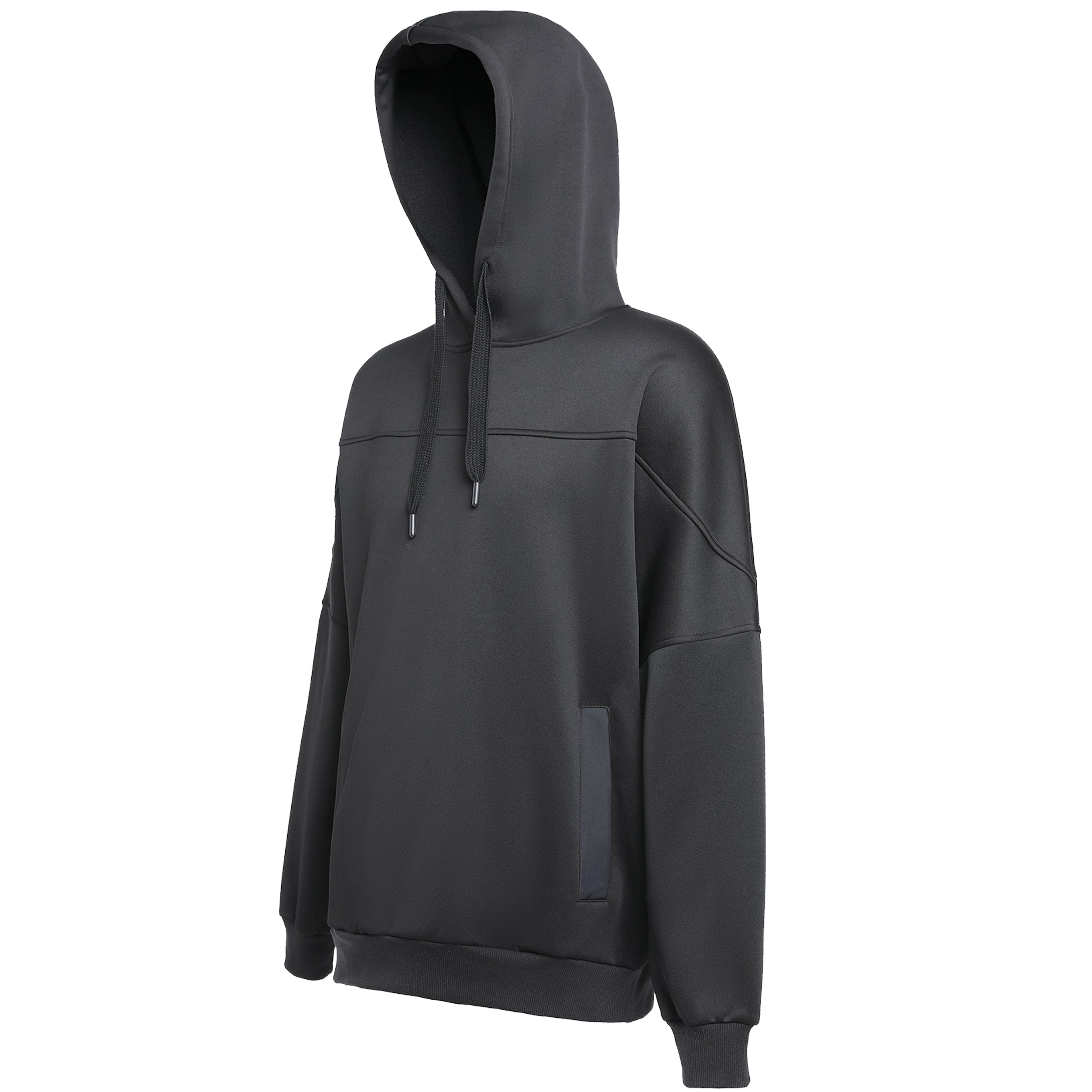 "Assorted hoodie in black front angle ready for logo printing – NS Promo club apparel"