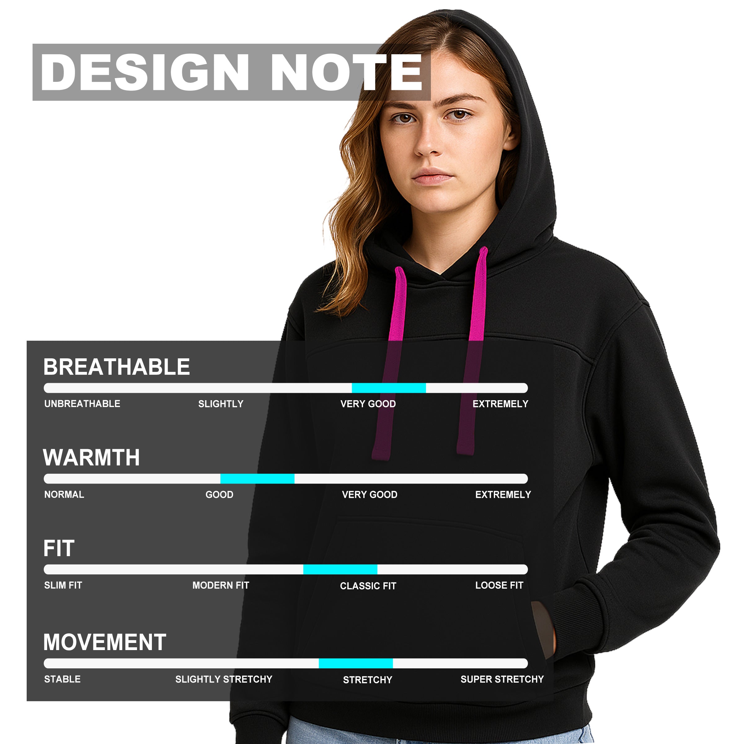 "Custom Womens Contrast Hoodie Add Your Logo – ISUSI Brushed Fleece - NS PROMO"