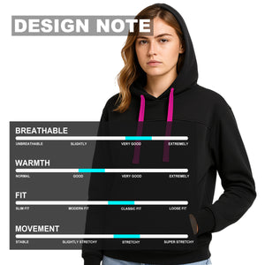 "Custom Womens Contrast Hoodie Add Your Logo – ISUSI Brushed Fleece - NS PROMO"