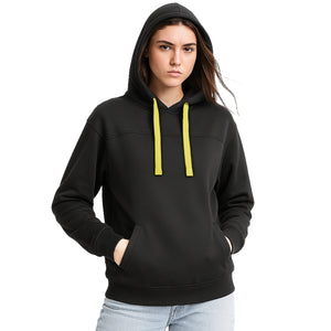 "Custom Womens Contrast Hoodie Add Your Logo – ISUSI Brushed Fleece - NS PROMO"