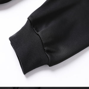 "Assorted hoodie sleeve detail close-up ready for custom printing – NS Promo tradie uniform"