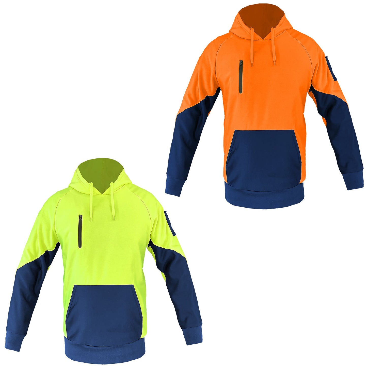 "Custom Warm-up Hi Vis Hoodie Add Your Logo – Big Bee Workwear - NS PROMO"