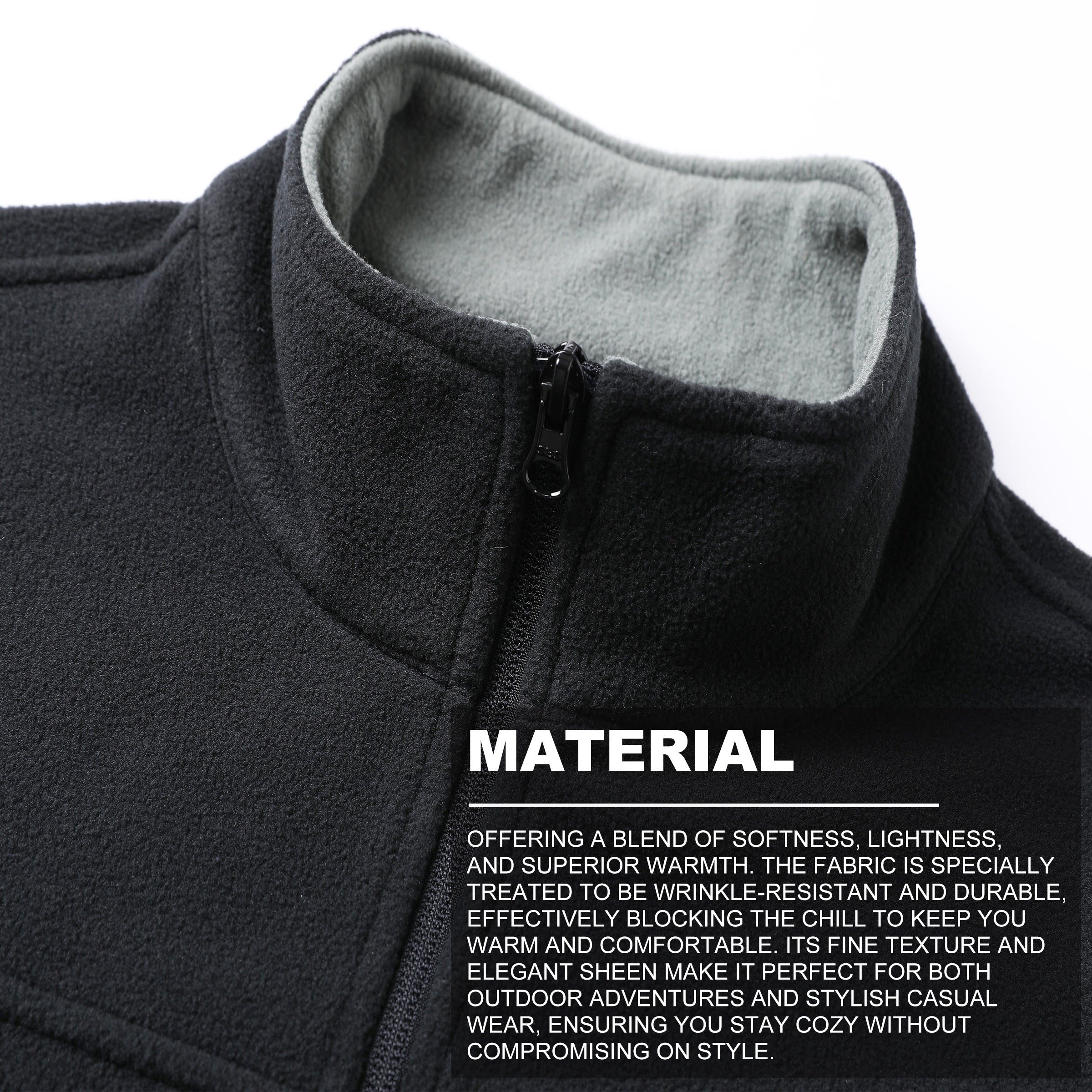 "Custom Polar Fleece Vest Add Your Logo – ISUSI EASY - NS PROMO"