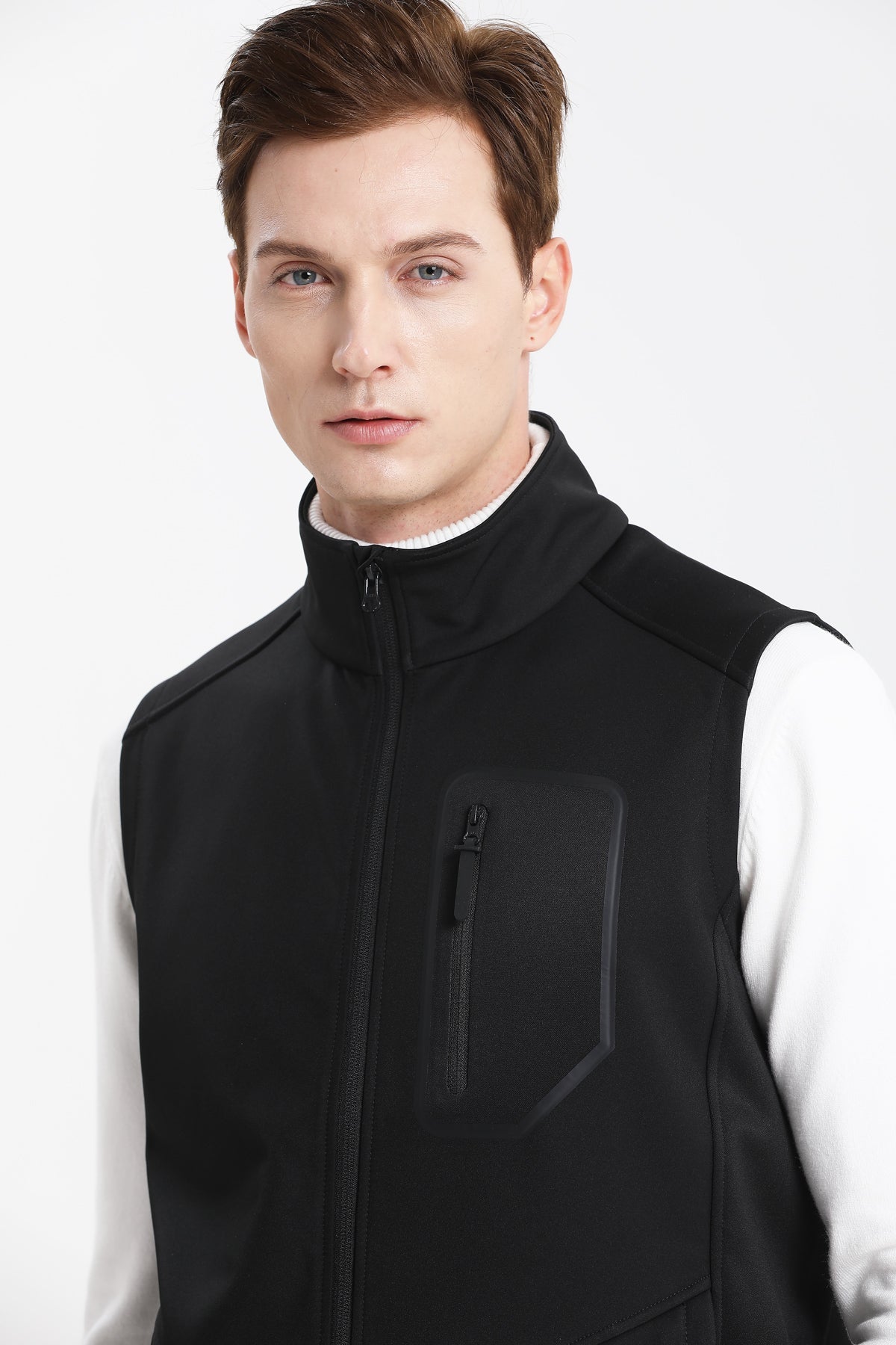 "Custom ISUSI Softshell Vest – Add Your Logo | Fleece-Lined, Windproof - NS PROMO"