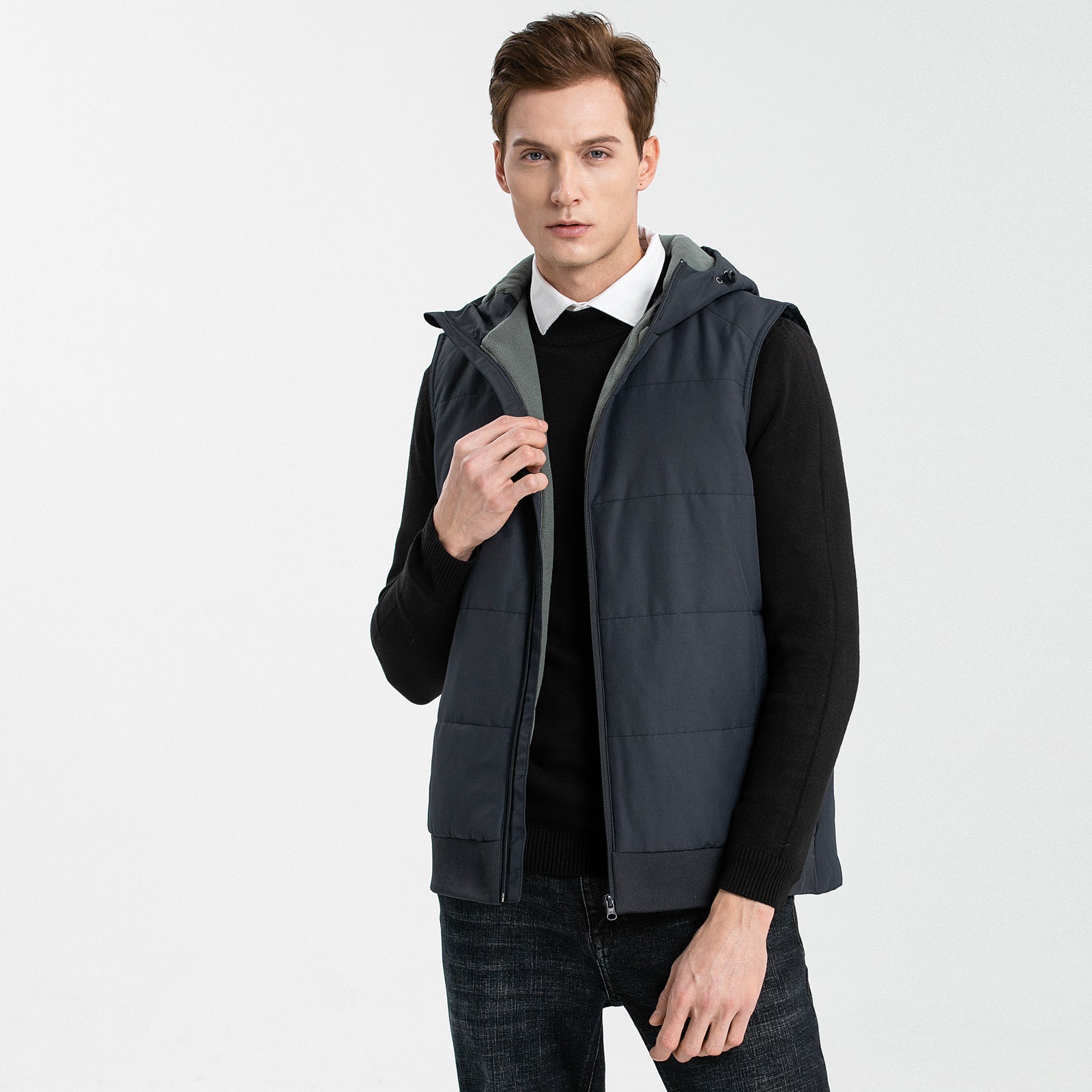 "Custom Essential Vegan Down Vest Add Your Logo – ISUSI - NS PROMO"