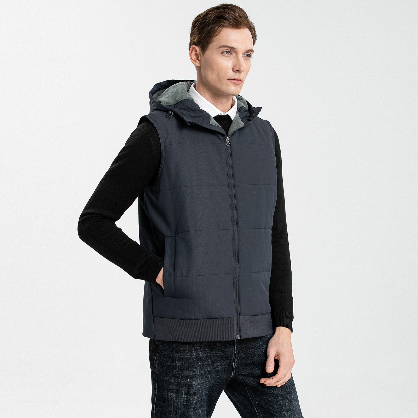 "Custom Essential Vegan Down Vest Add Your Logo – ISUSI - NS PROMO"