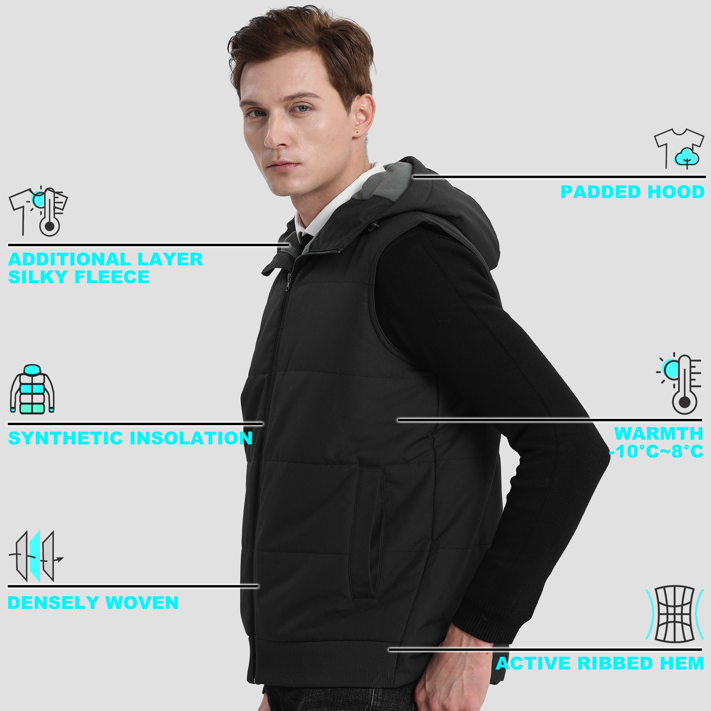 "Custom Essential Vegan Down Vest Add Your Logo – ISUSI - NS PROMO"