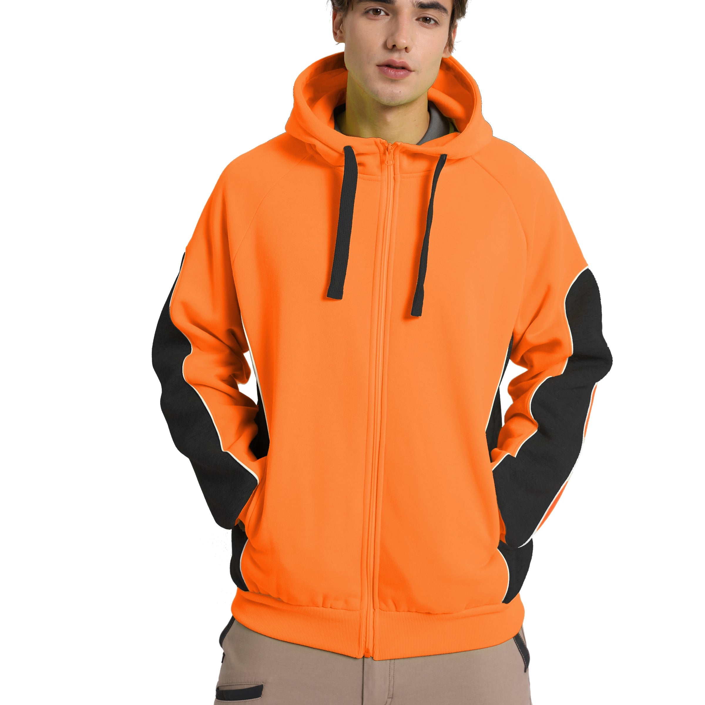 "Custom Hi Vis Hoodie Add Your Logo – Big Bee Workwear - NS PROMO"