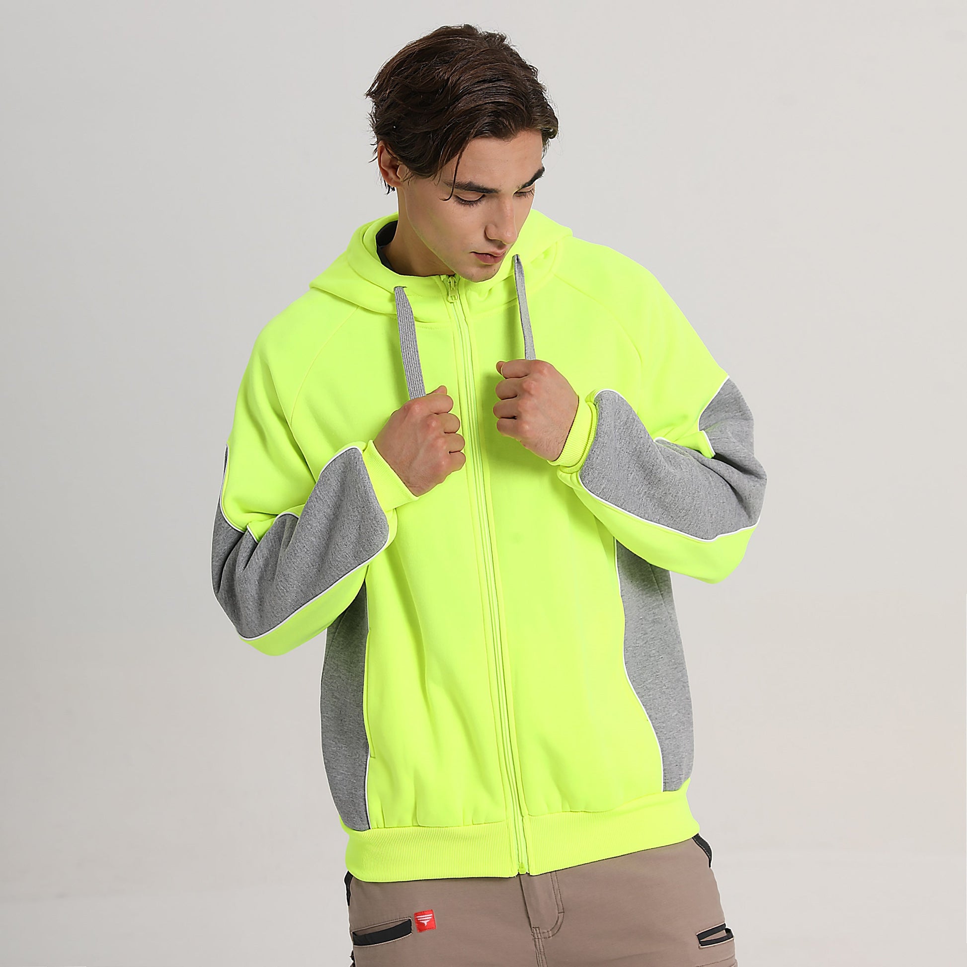 "Custom Hi Vis Hoodie Add Your Logo – Big Bee Workwear - NS PROMO"