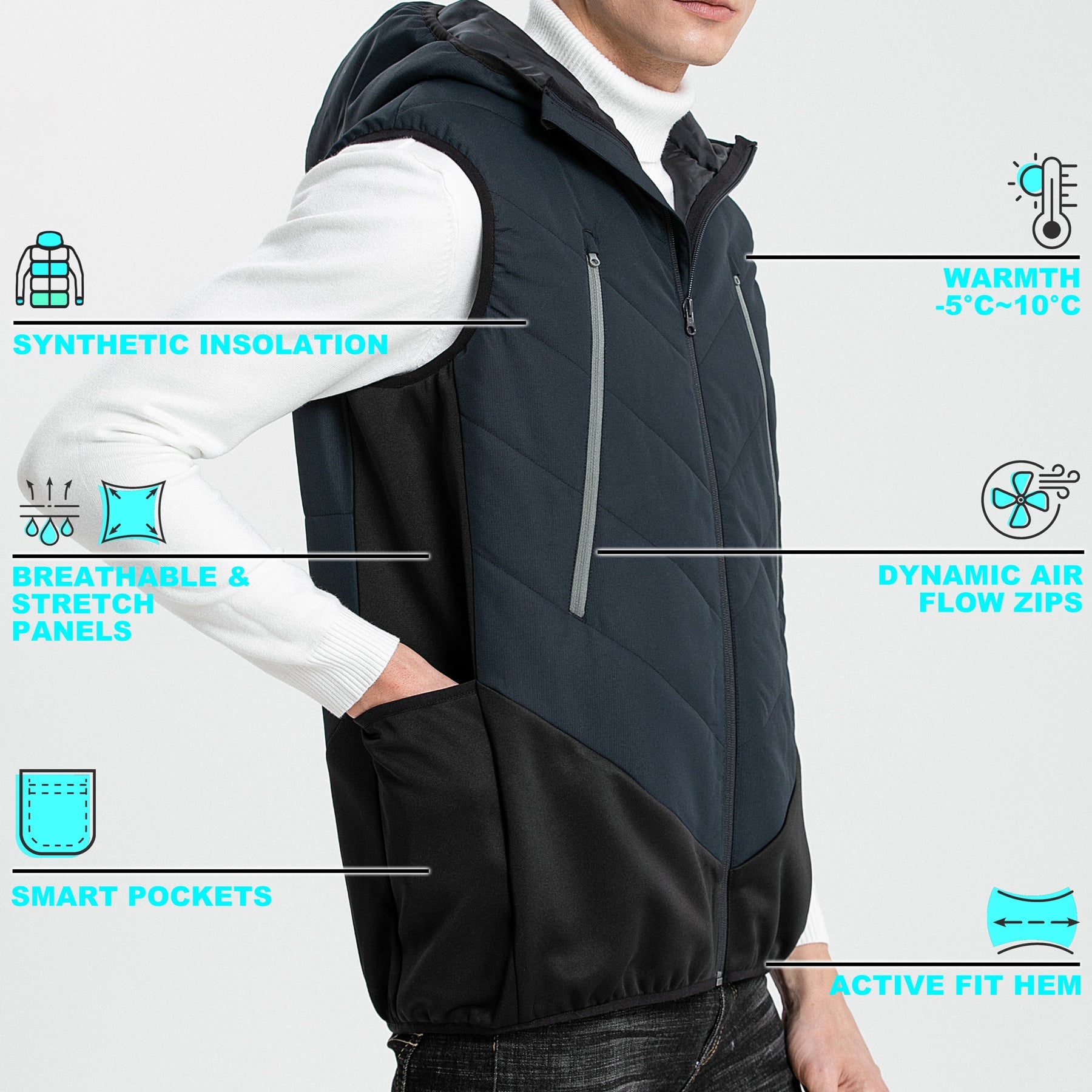 "Custom Climb Puffer Vest Add Your Logo – ISUSI - NS PROMO"