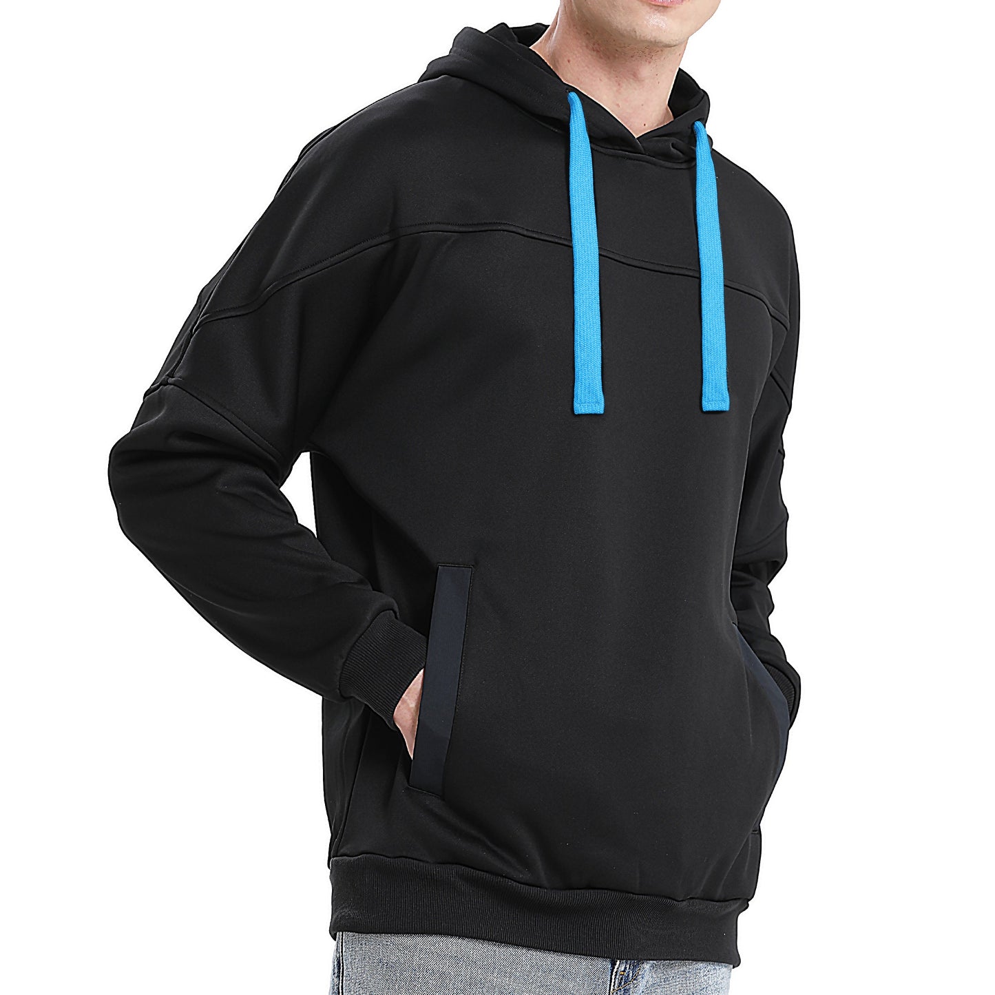 "Custom Contrast Pullover Hoodie Add Your Logo – ISUSI Oversized - NS PROMO"