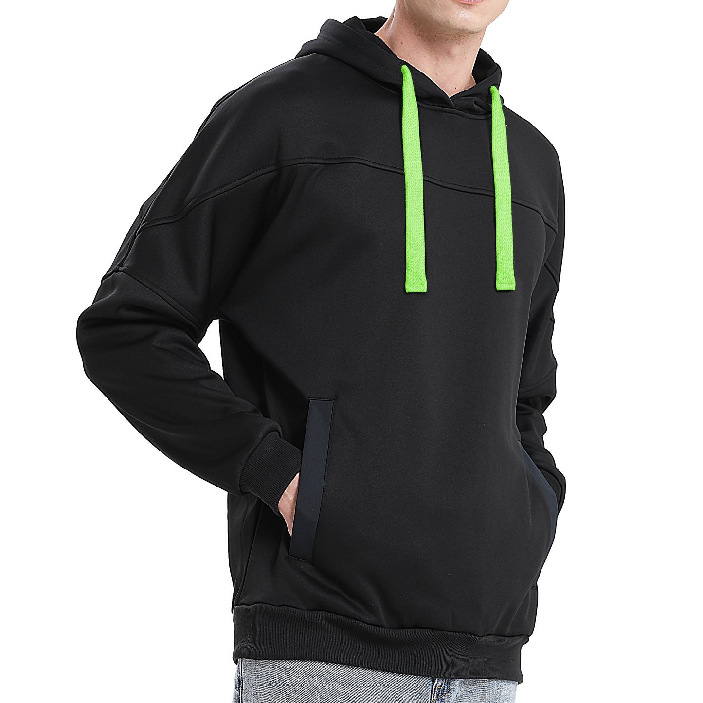 "Custom Contrast Pullover Hoodie Add Your Logo – ISUSI Oversized - NS PROMO"