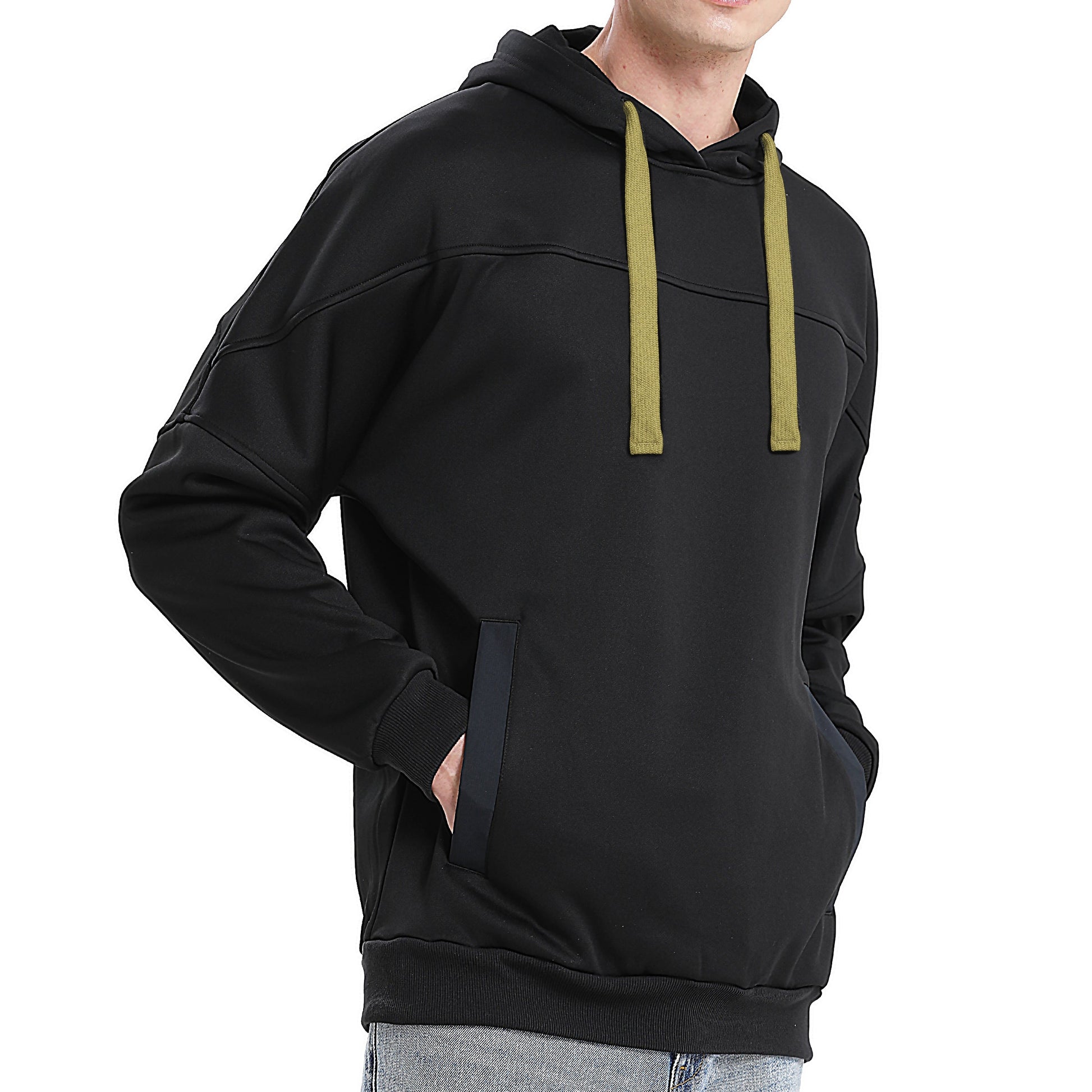 "Custom Contrast Pullover Hoodie Add Your Logo – ISUSI Oversized - NS PROMO"