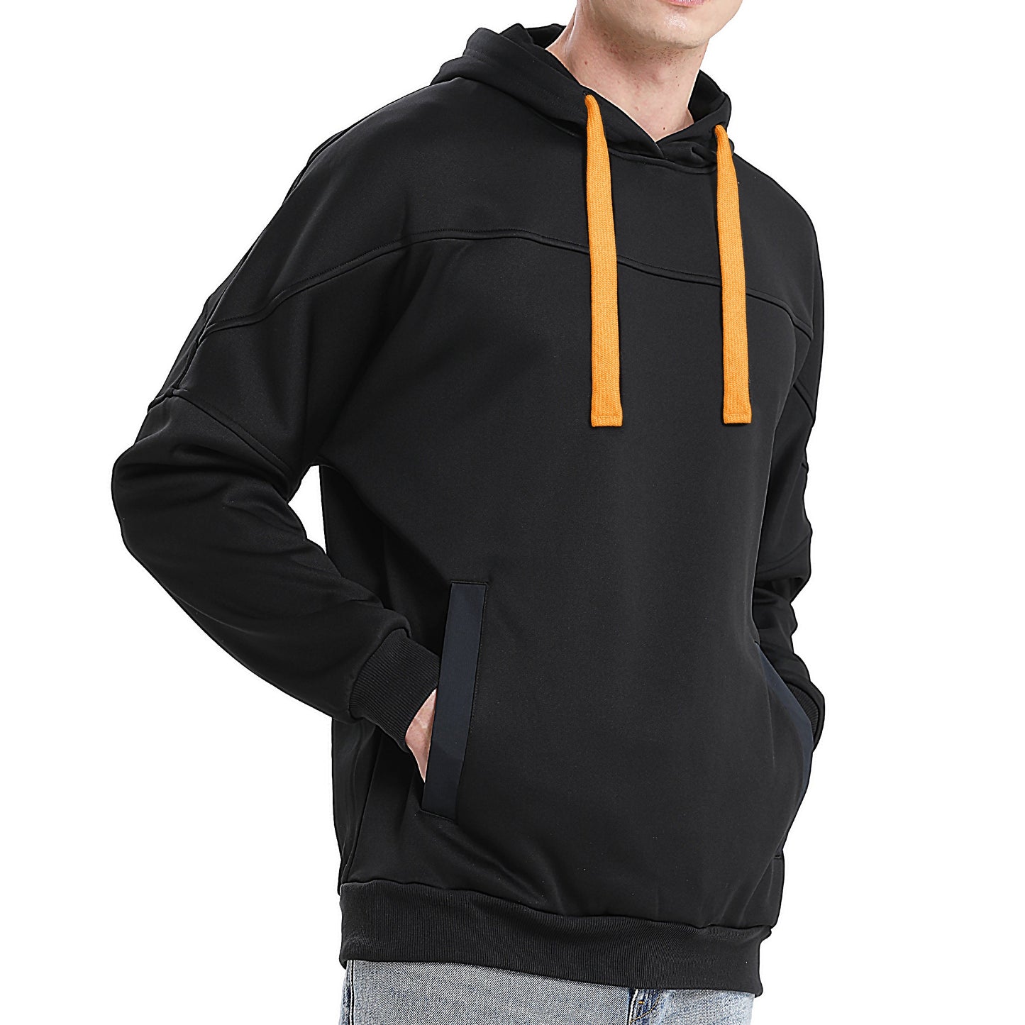 "Custom Contrast Pullover Hoodie Add Your Logo – ISUSI Oversized - NS PROMO"