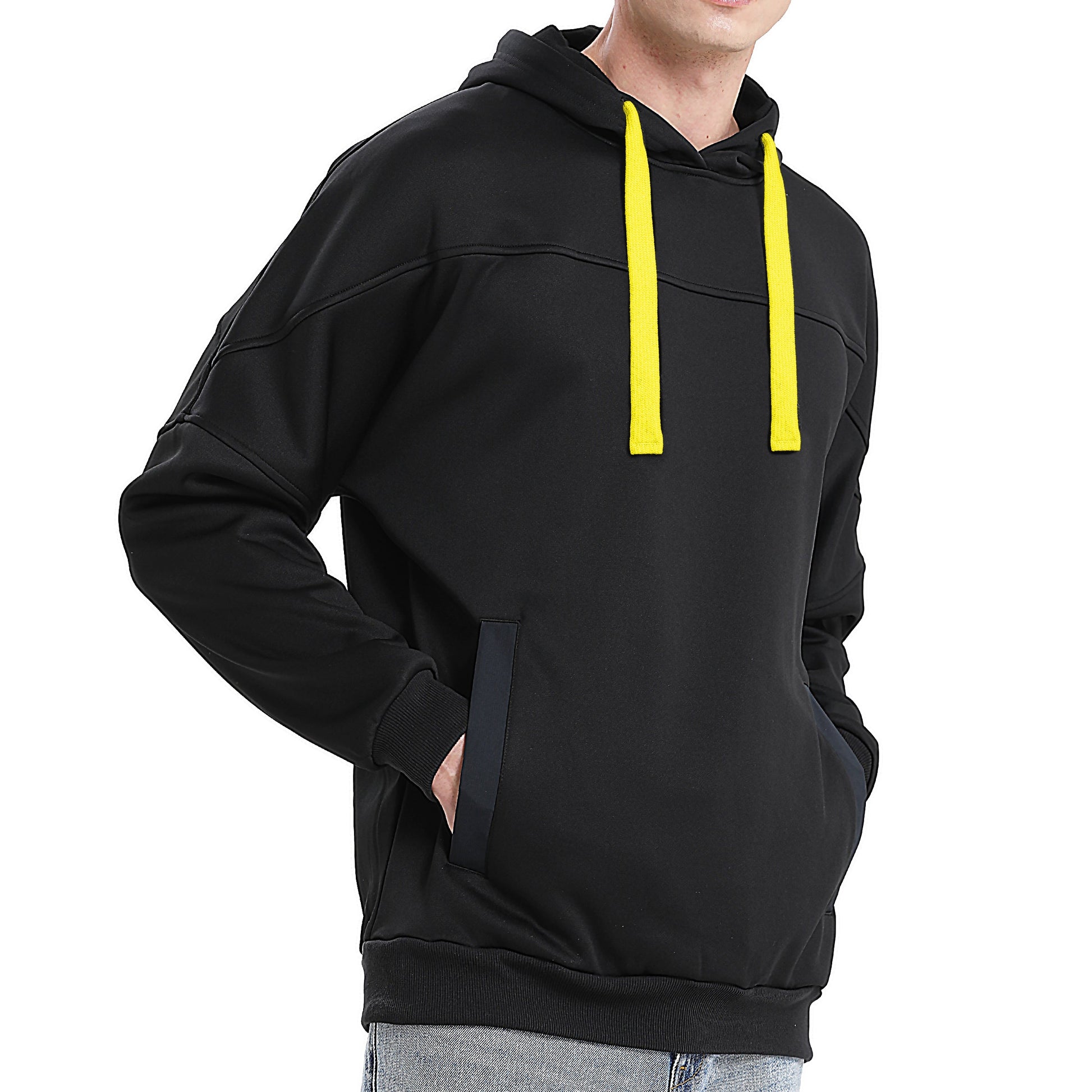"Custom Contrast Pullover Hoodie Add Your Logo – ISUSI Oversized - NS PROMO"