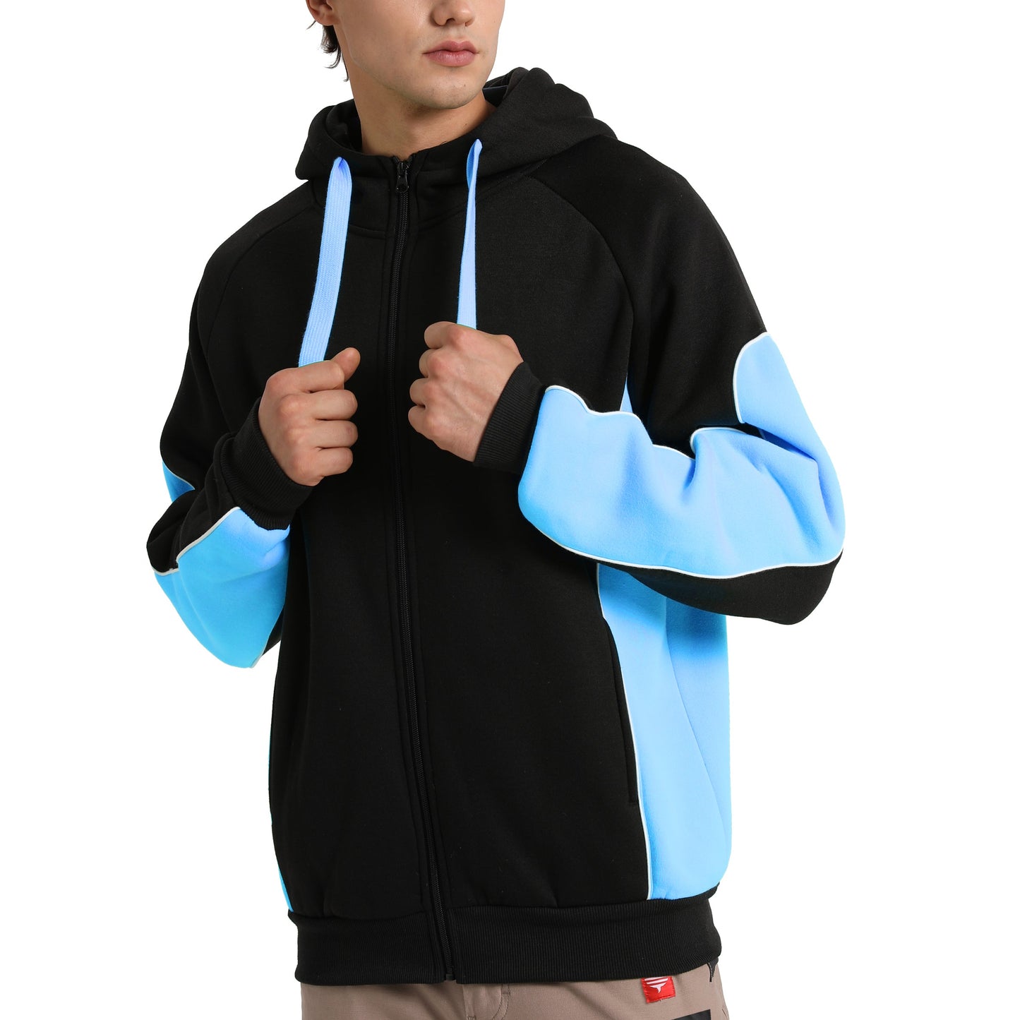 "Custom Panel Zip Hoodie Jumper Add Your Logo – Big Bee - NS PROMO"