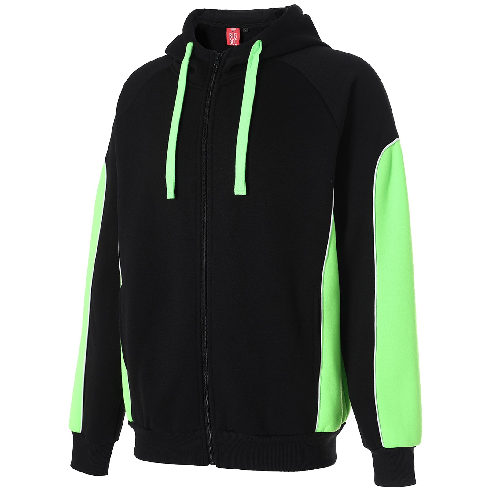 "Custom Panel Zip Hoodie Jumper Add Your Logo – Big Bee - NS PROMO"