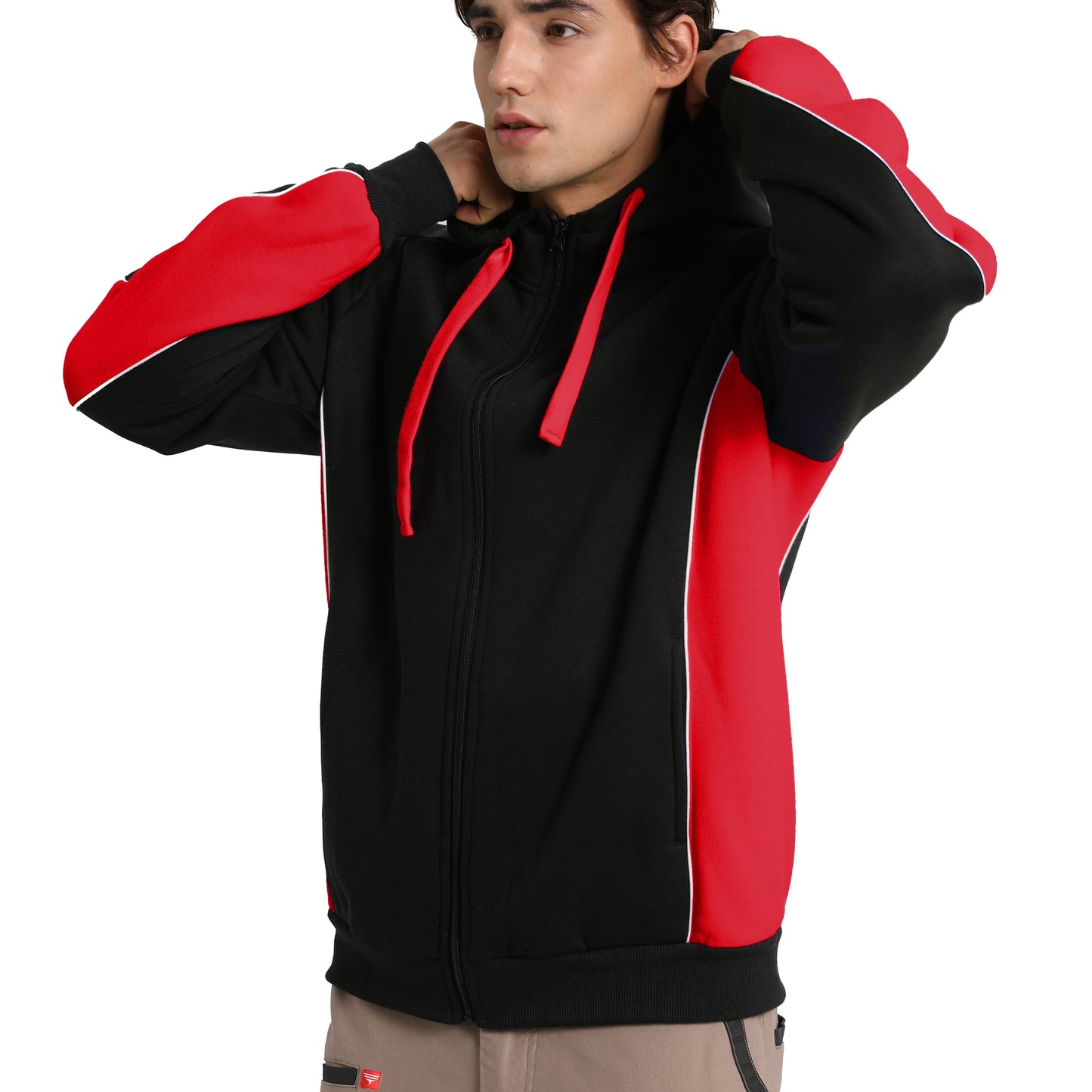 "Custom Panel Zip Hoodie Jumper Add Your Logo – Big Bee - NS PROMO"
