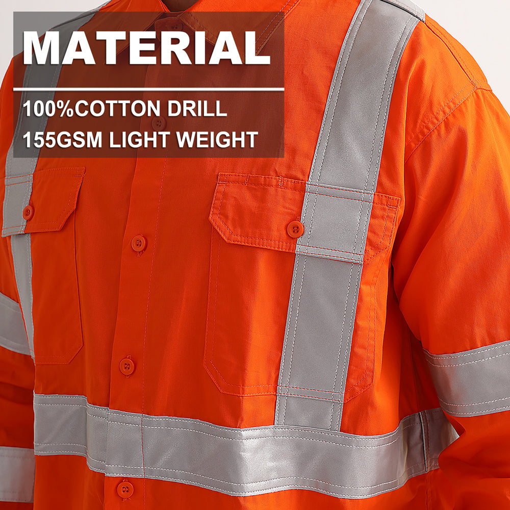 "Custom Womens Rail Compliant Hi Vis Work Shirt – Add Your Logo | NS Promo - NS PROMO"