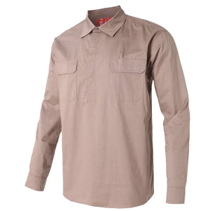 "Custom Womens Hi Vis Closed Front Work Shirt – Logo Embroidery & Printing | NS Promo - NS PROMO"