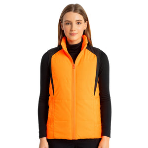 "Custom Womens Hi Vis Puffer Vest Add Your Logo – ISUSI - NS PROMO"