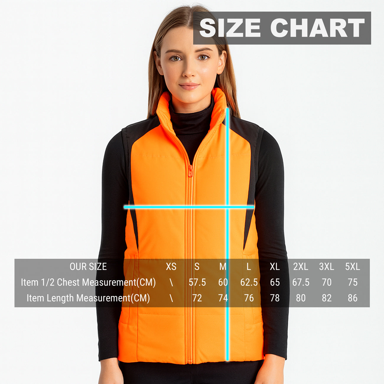"Custom Womens Hi Vis Puffer Vest Add Your Logo – ISUSI - NS PROMO"