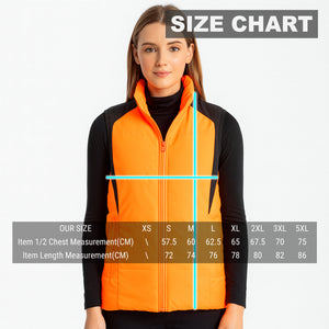 "Custom Womens Hi Vis Puffer Vest Add Your Logo – ISUSI - NS PROMO"