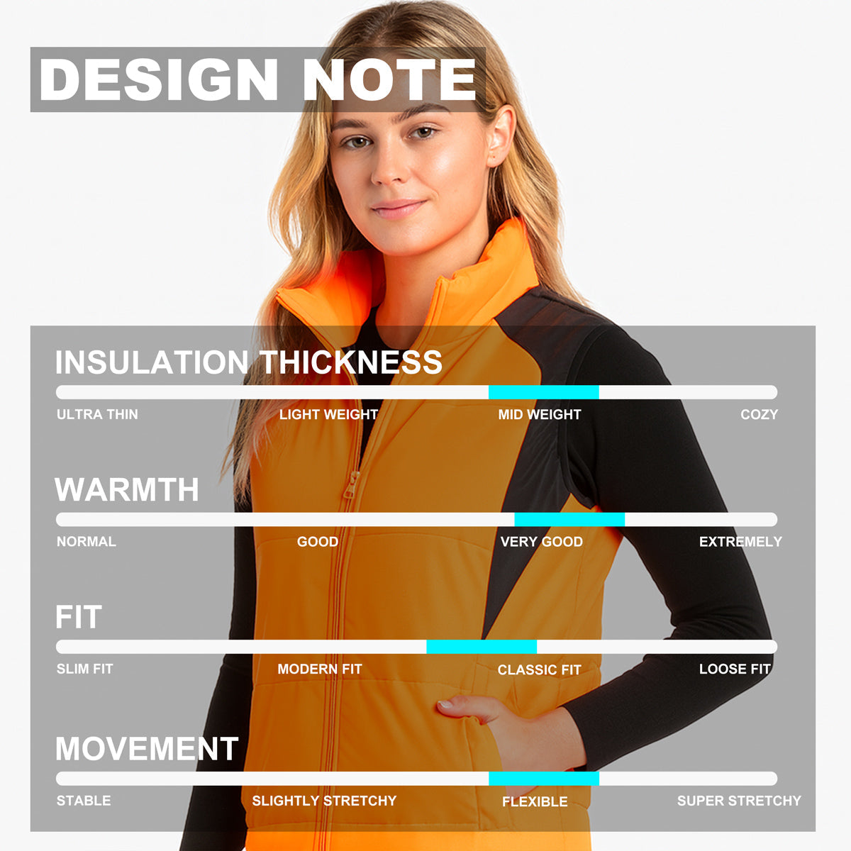 "Custom Womens Hi Vis Puffer Vest Add Your Logo – ISUSI - NS PROMO"