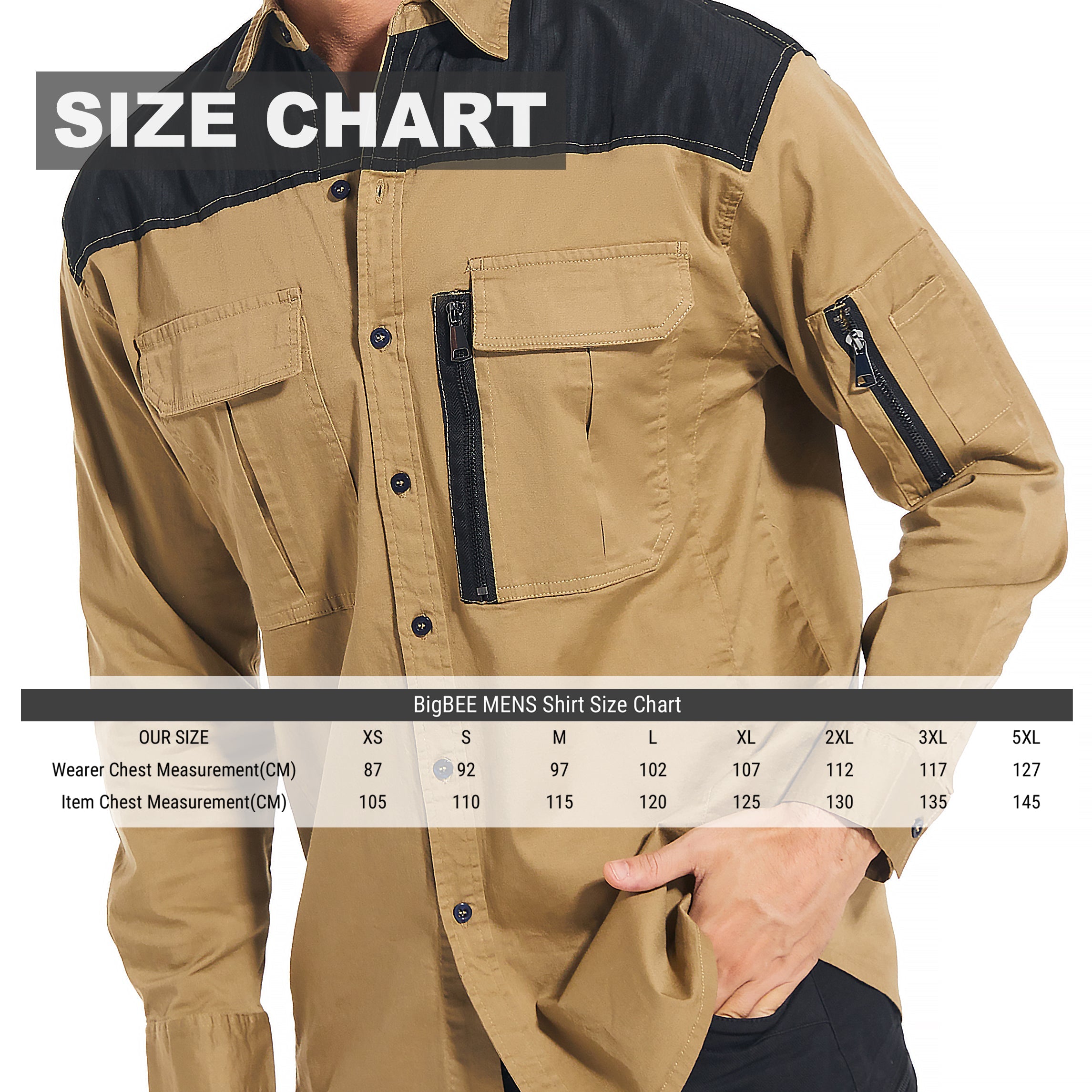 "Custom Mens ZIP Work Shirt – Stretch Cotton, Logo Printing & Embroidery | NS Promo - NS PROMO"