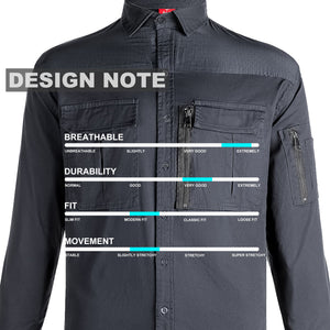 "Custom Mens ZIP Work Shirt – Stretch Cotton, Logo Printing & Embroidery | NS Promo - NS PROMO"