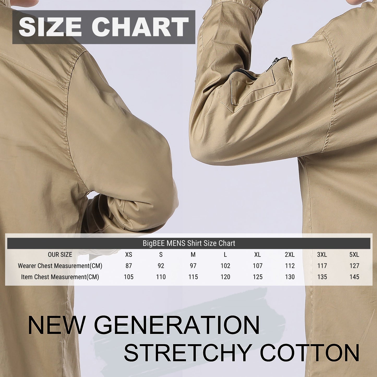 "Custom Mens Stretch Cotton Work Shirt – Logo Embroidery & Printing | NS Promo - NS PROMO"