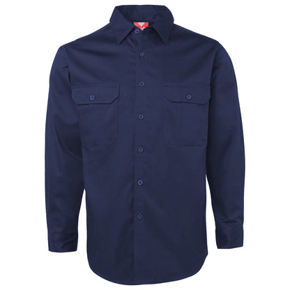 "Custom Mens Cotton Drill Work Shirt – Logo Embroidery & Printing | NS Promo - NS PROMO"