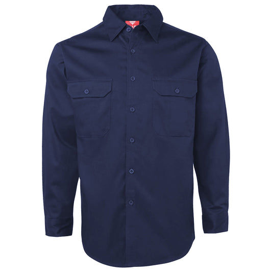 "Custom Mens Cotton Drill Work Shirt – Logo Embroidery & Printing | NS Promo - NS PROMO"