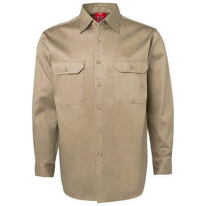 "Custom Mens Cotton Drill Work Shirt – Logo Embroidery & Printing | NS Promo - NS PROMO"