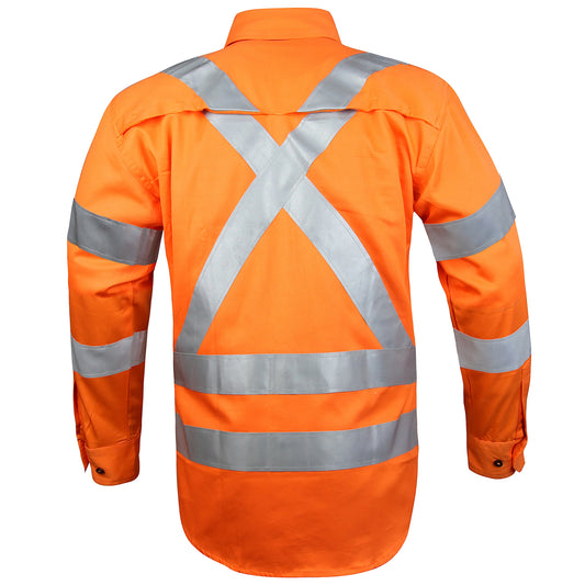 "Custom Hi Vis Rail Compliant Work Shirt – Embroidery & Printing | NS Promo - NS PROMO"