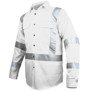 "Custom Hi Vis Rail Compliant Work Shirt – Embroidery & Printing | NS Promo - NS PROMO"