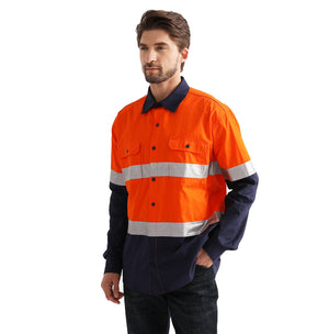 "Custom Hi Vis Day/Night Compliant Work Shirt – Add Logo Printing | NS Promo - NS PROMO"