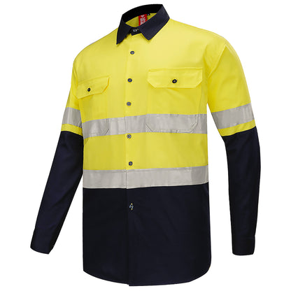 "Custom Hi Vis Day/Night Compliant Work Shirt – Add Logo Printing | NS Promo - NS PROMO"