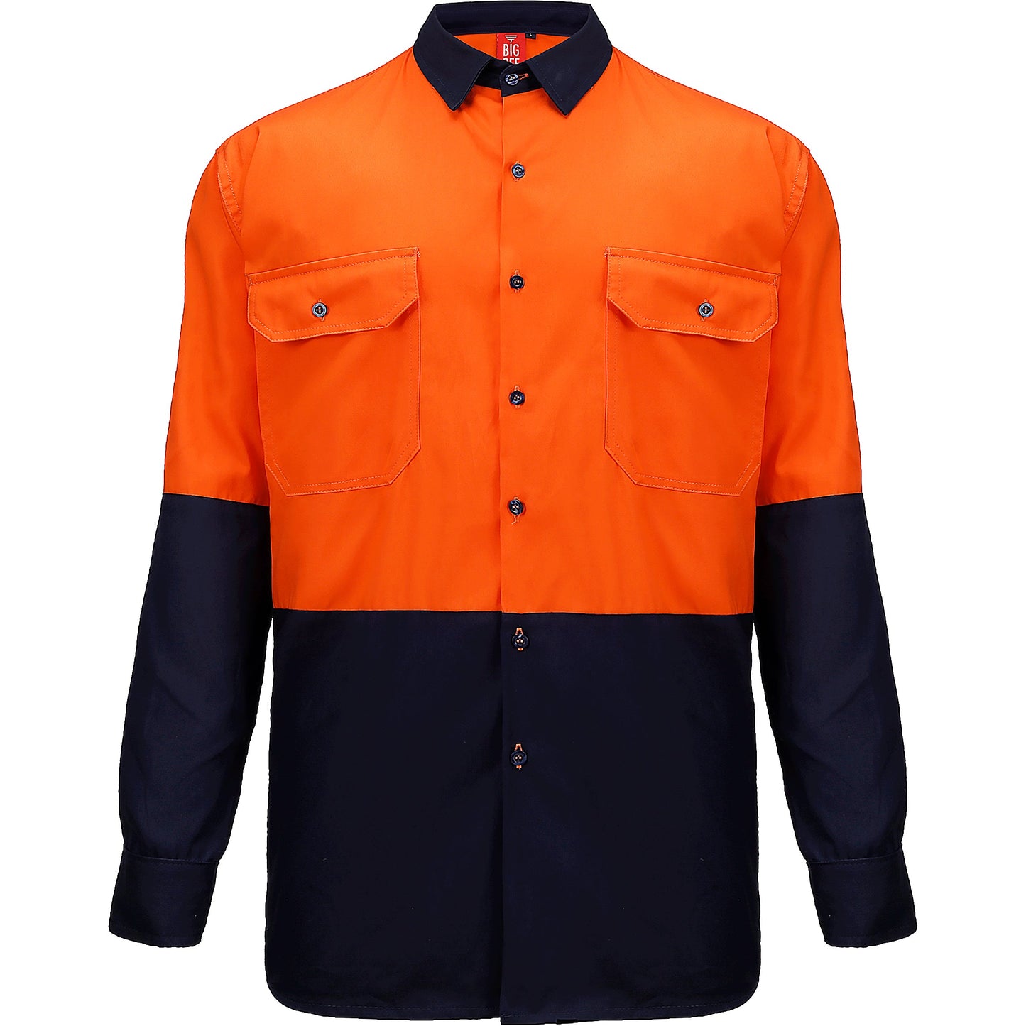 "Custom Hi Vis Long Sleeve Safety Shirt – Add Logo Printing & Embroidery | NS Promo - NS PROMO"
