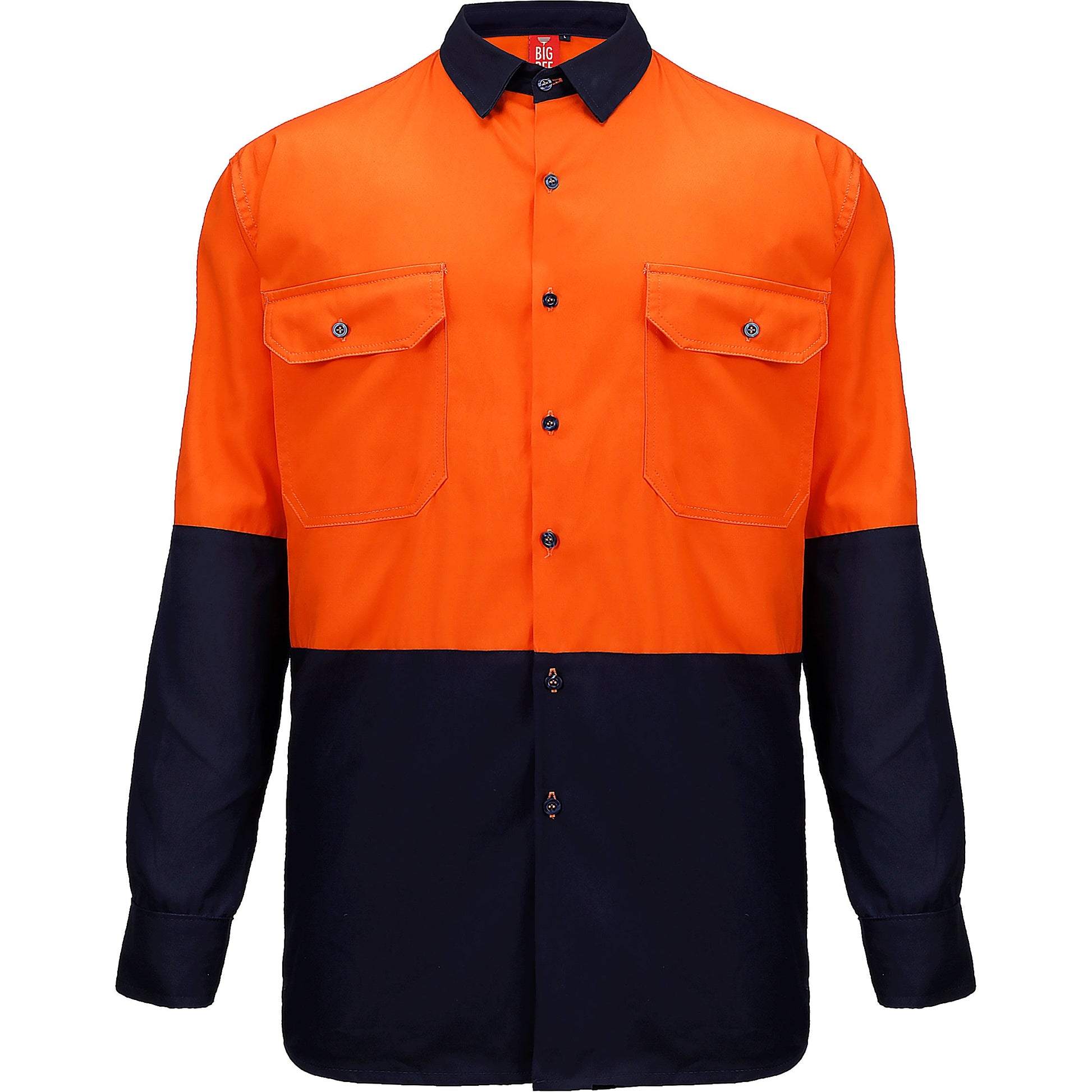 "Custom Hi Vis Long Sleeve Safety Shirt – Add Logo Printing & Embroidery | NS Promo - NS PROMO"