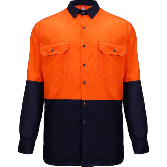 "Custom Hi Vis Long Sleeve Safety Shirt – Add Logo Printing & Embroidery | NS Promo - NS PROMO"