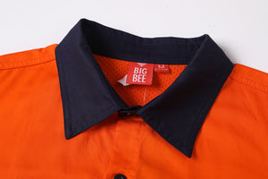 "Custom Hi Vis Long Sleeve Safety Shirt – Add Logo Printing & Embroidery | NS Promo - NS PROMO"